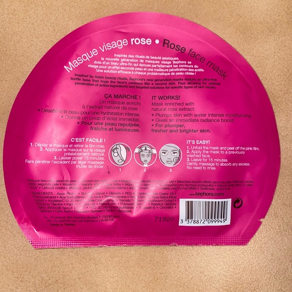 Face Mask Skin Care Bundle - PINK & SEPHORA - Picture 3 of 5
